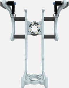 Hillaero UNIVENT FAA certified mountable bracket for Air Ambulance Airmed Helicopter or Fixed Wing Aircraft FRONT